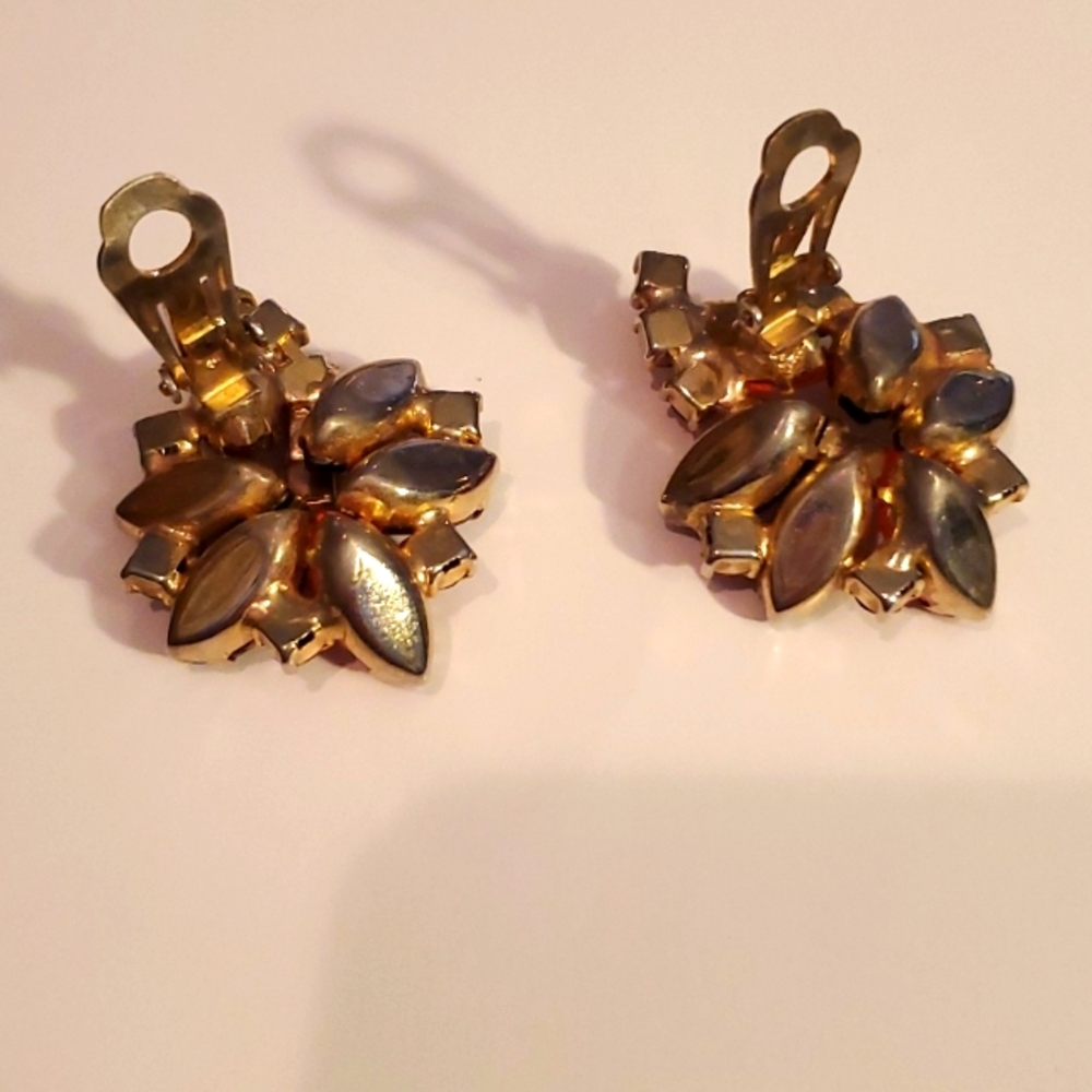 Vintage Elegant Multicolor Gemstone Earrings - Picture 6 of 6